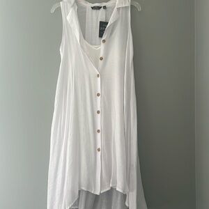 Mlle Gabrielle women’s white 2pc dress